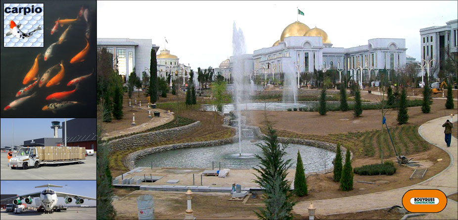 Bassins prestigieux au Turkménistan